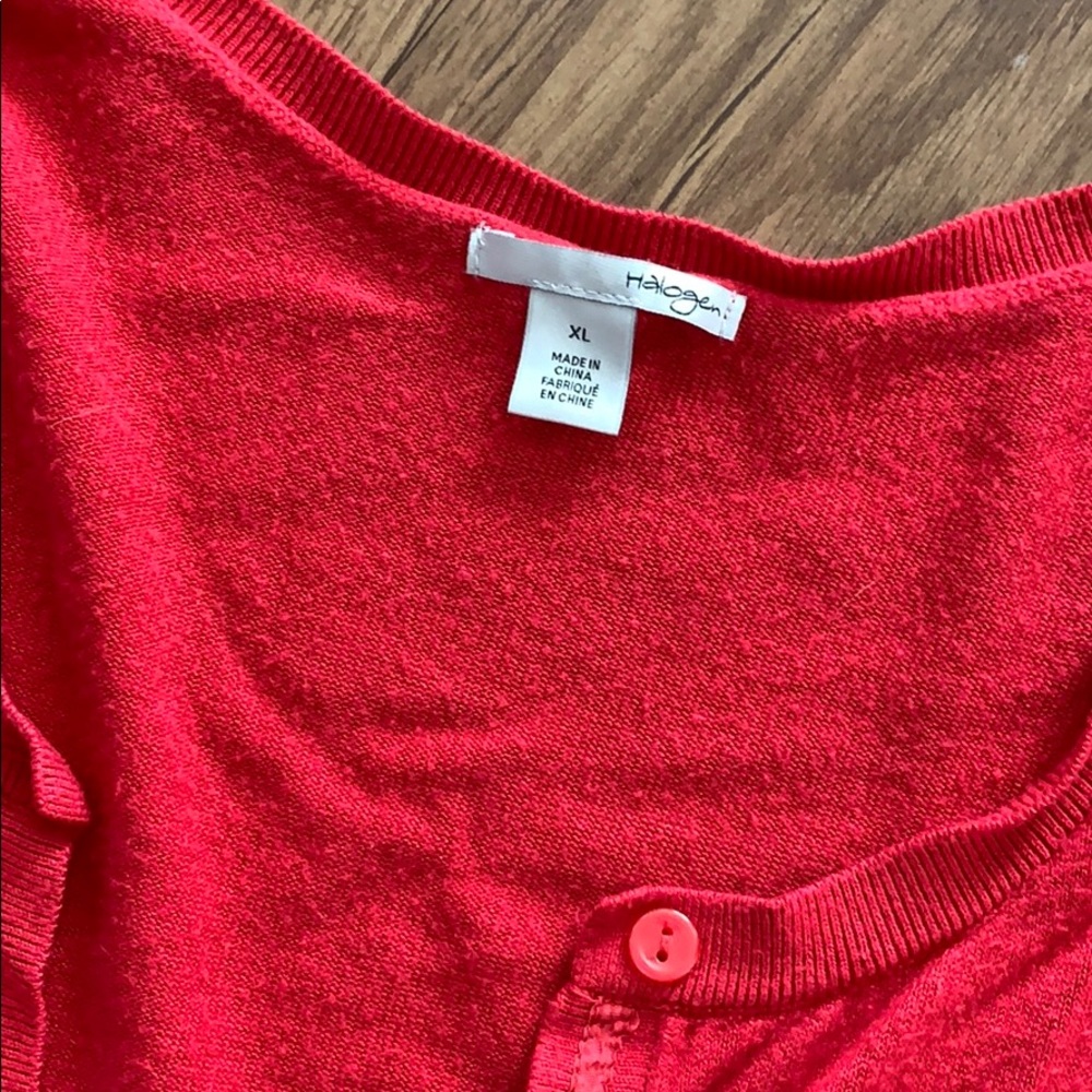 Red Cardigan - Picture 2 of 4
